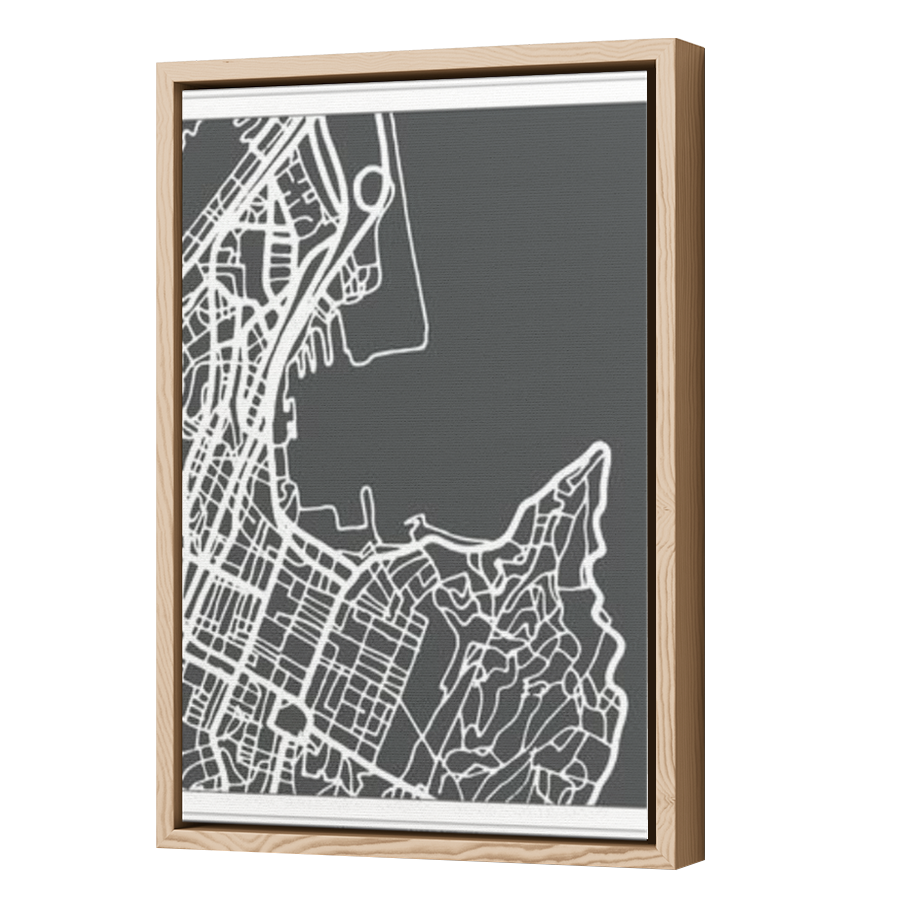Thumbnail for Canvas - Wood Grain Floating Frame