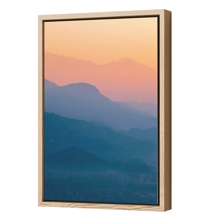 Thumbnail for Canvas - Wood Grain Floating Frame