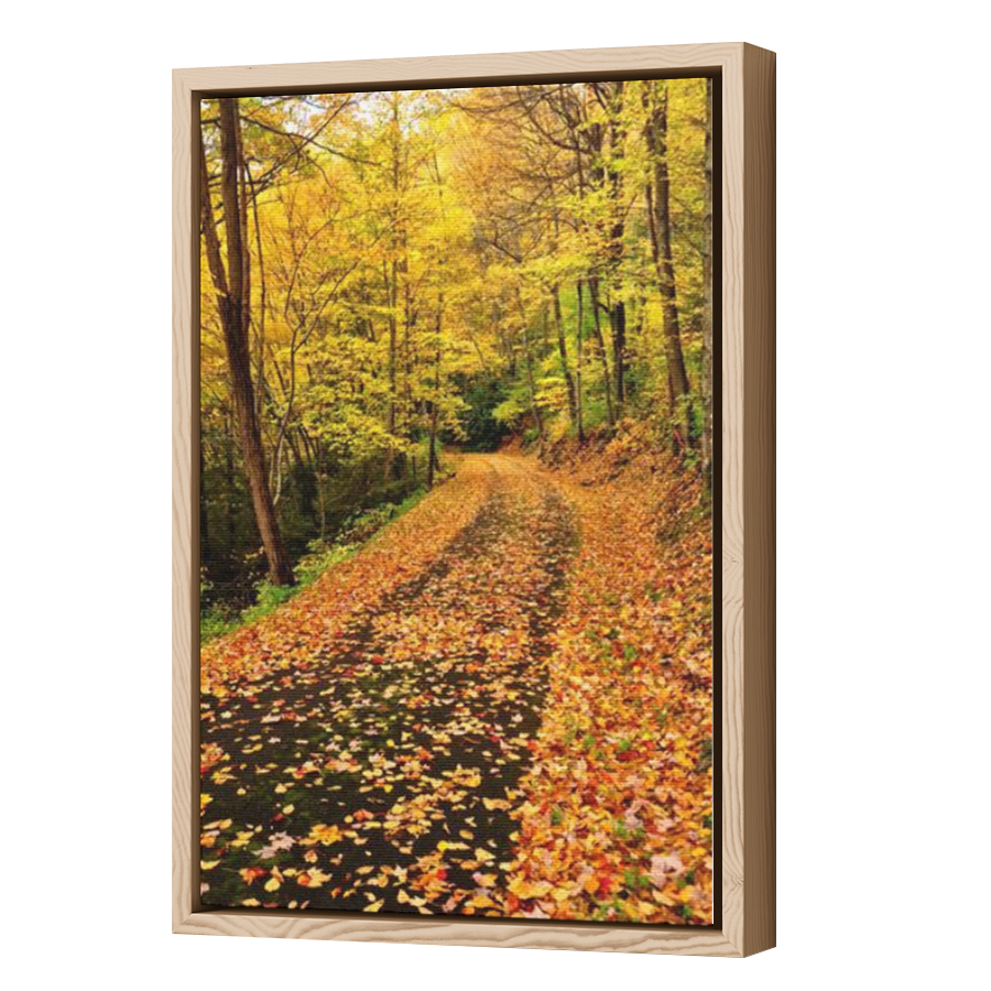 Thumbnail for Canvas - Wood Grain Floating Frame