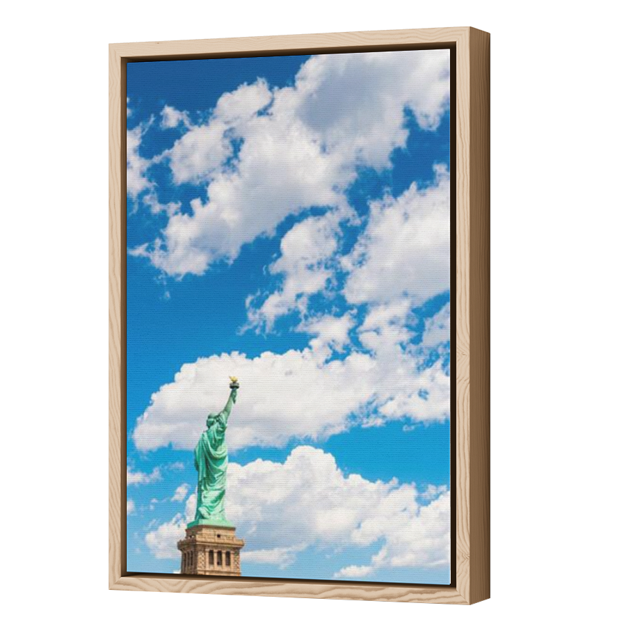 Thumbnail for Canvas - Wood Grain Floating Frame