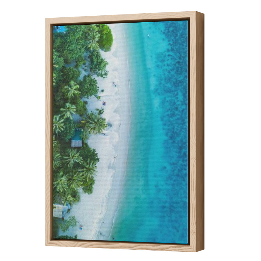 Thumbnail for Canvas - Wood Grain Floating Frame