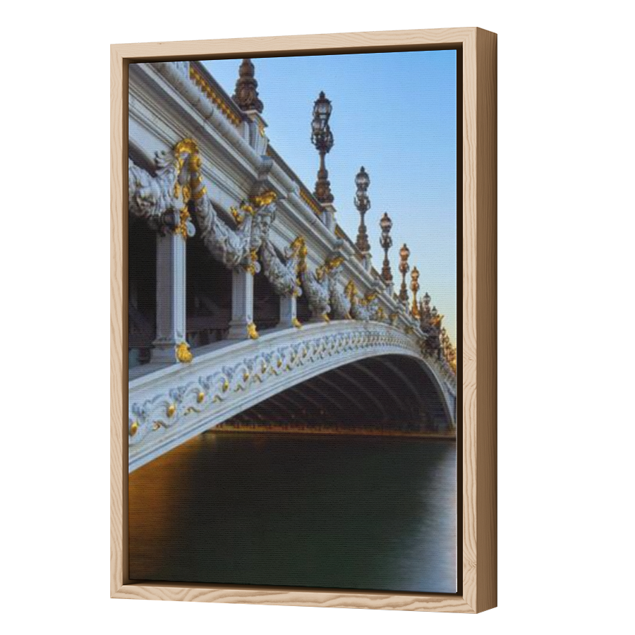 Thumbnail for Canvas - Wood Grain Floating Frame
