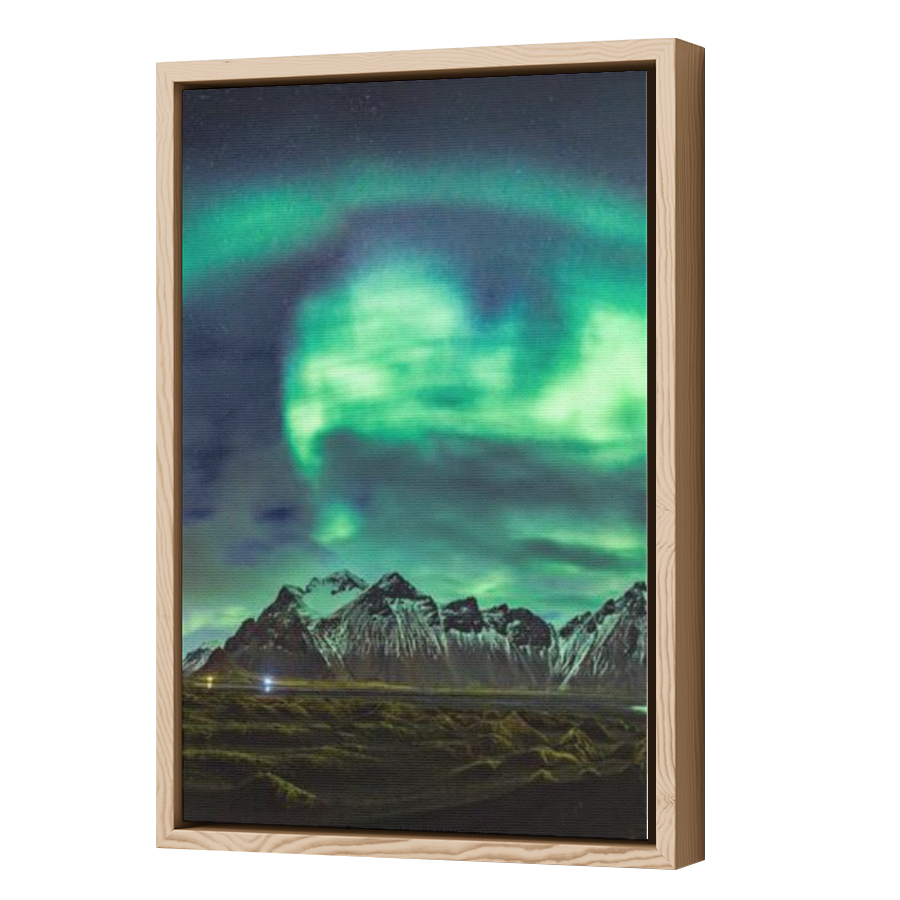 Thumbnail for Canvas - Wood Grain Floating Frame