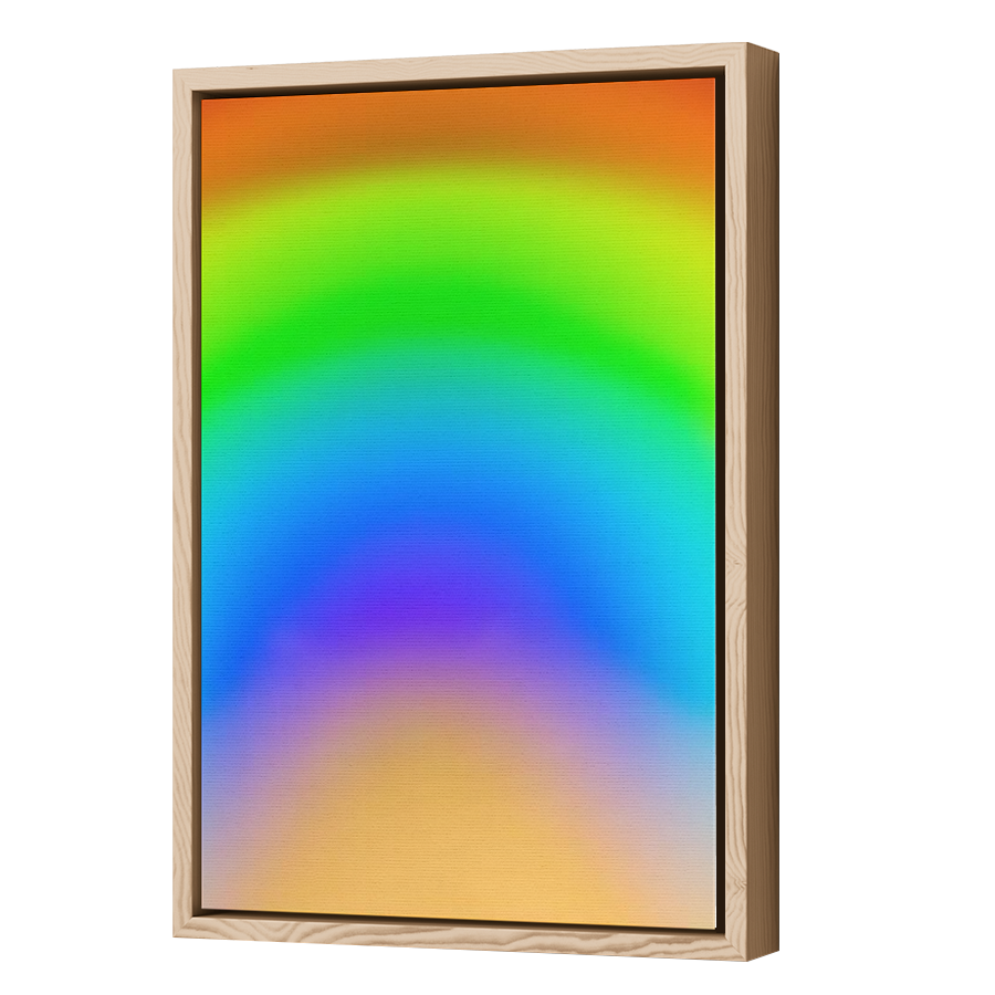 Thumbnail for Canvas - Wood Grain Floating Frame