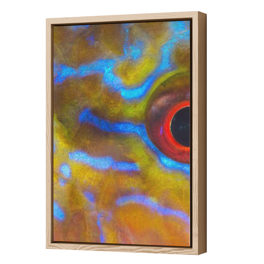 Thumbnail for Canvas - Wood Grain Floating Frame