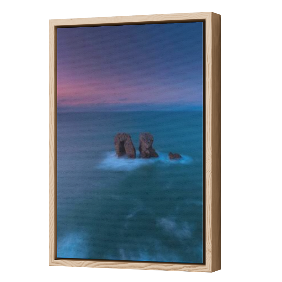 Thumbnail for Canvas - Wood Grain Floating Frame