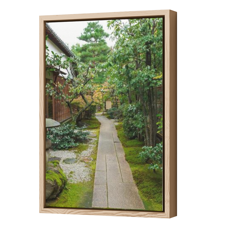 Thumbnail for Canvas - Wood Grain Floating Frame