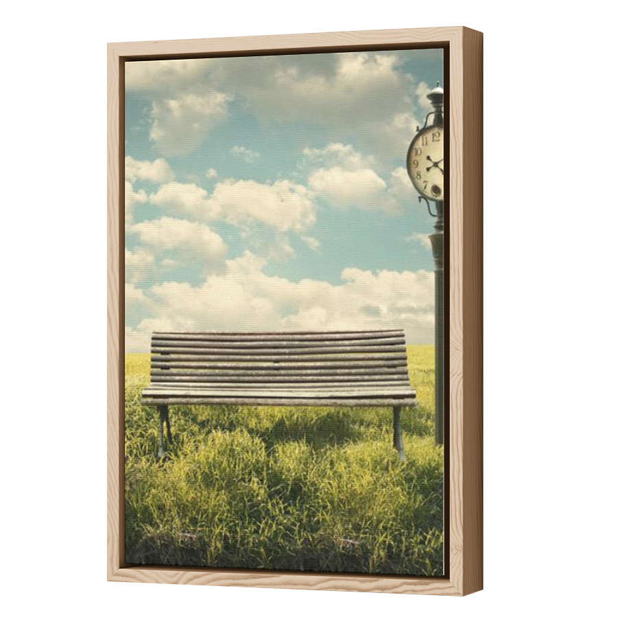 Thumbnail for Canvas - Wood Grain Floating Frame