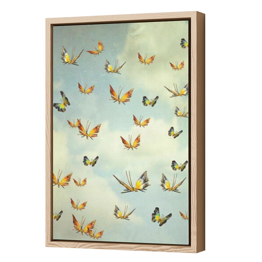 Thumbnail for Canvas - Wood Grain Floating Frame