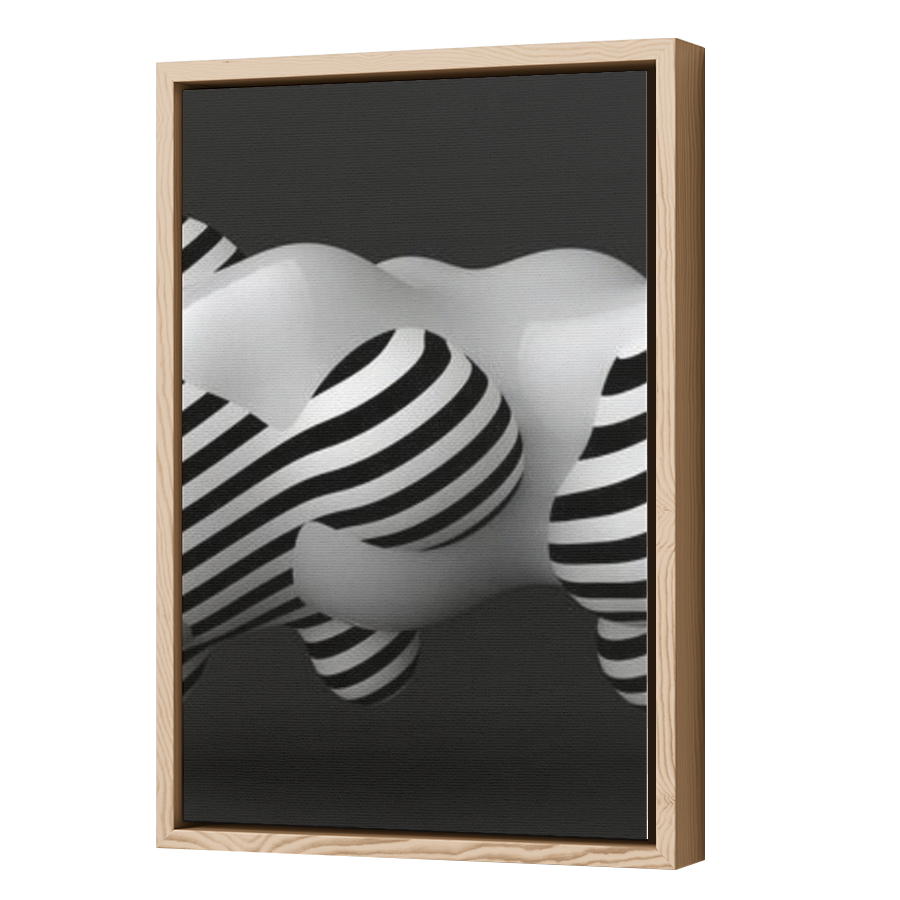 Thumbnail for Canvas - Wood Grain Floating Frame
