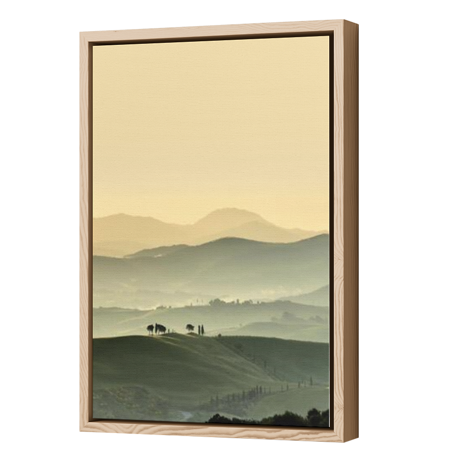 Thumbnail for Canvas - Wood Grain Floating Frame