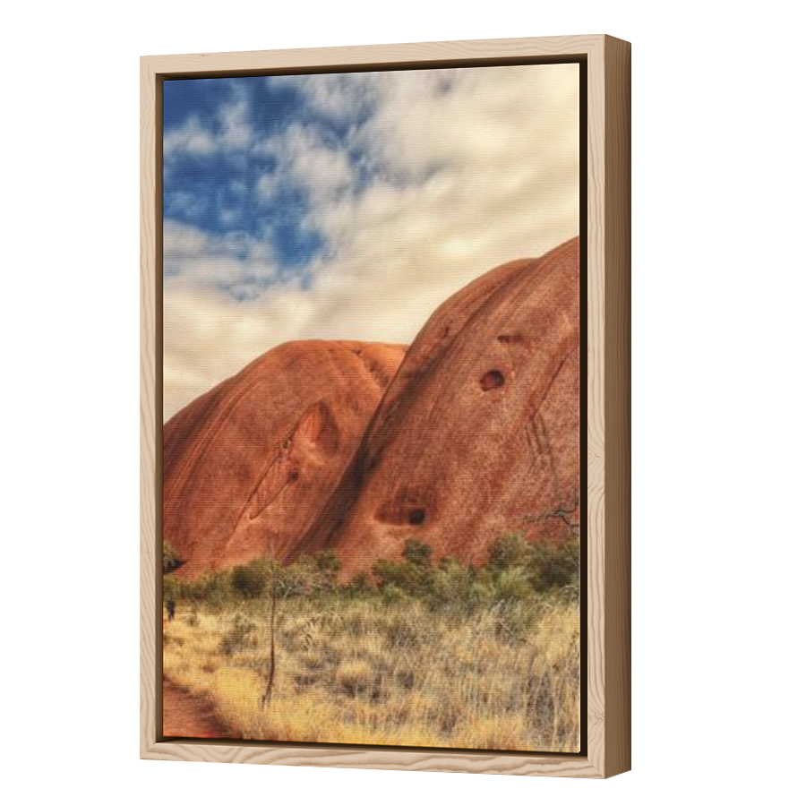 Thumbnail for Canvas - Wood Grain Floating Frame