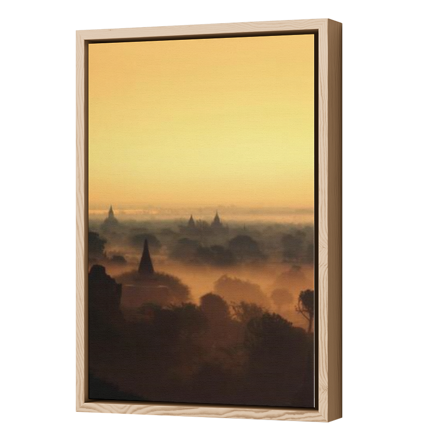 Thumbnail for Canvas - Wood Grain Floating Frame