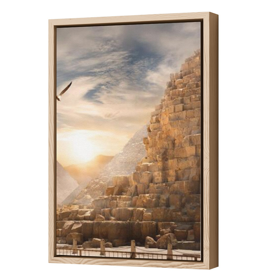 Thumbnail for Canvas - Wood Grain Floating Frame