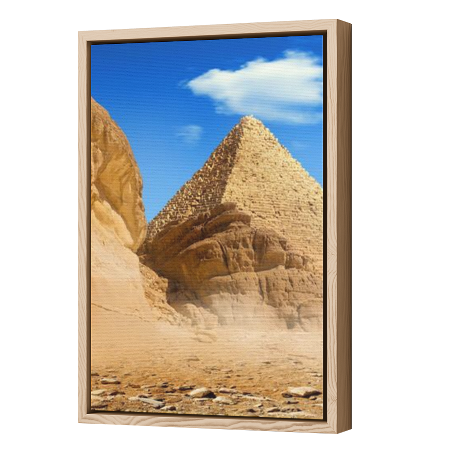 Thumbnail for Canvas - Wood Grain Floating Frame