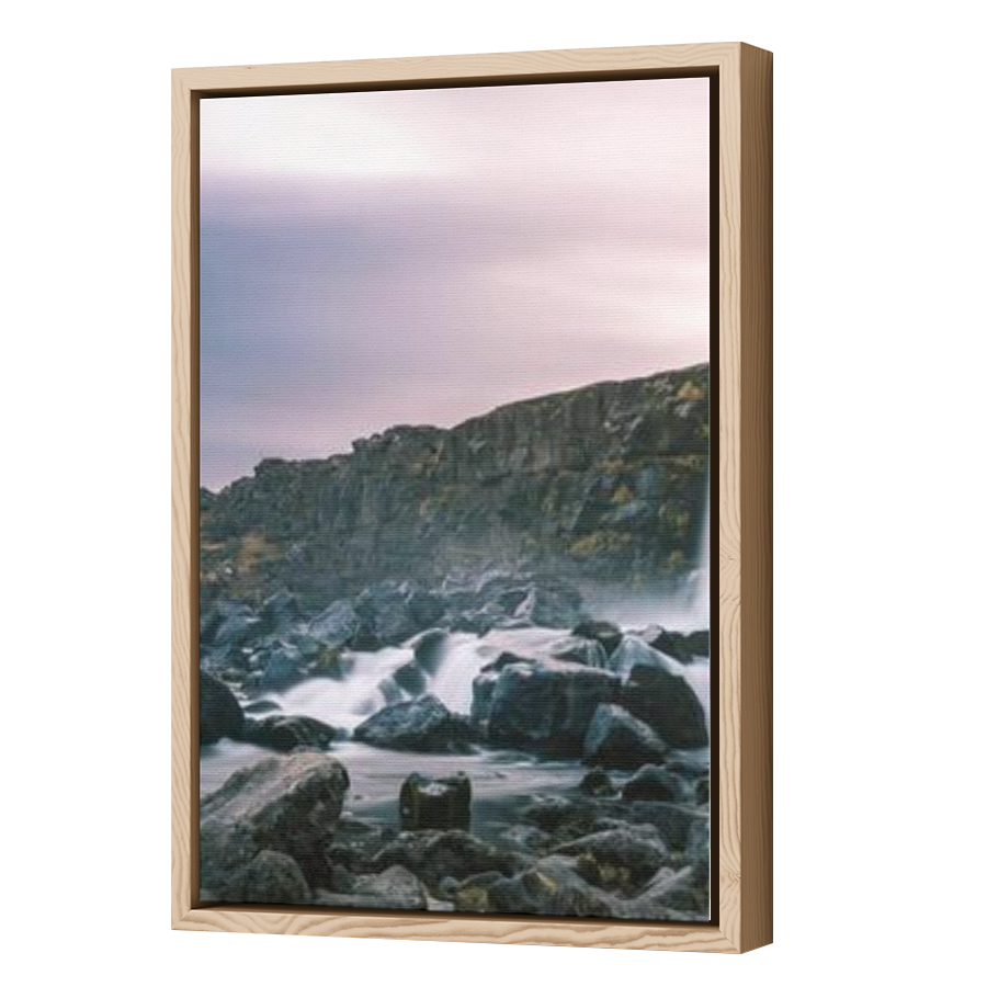 Thumbnail for Canvas - Wood Grain Floating Frame