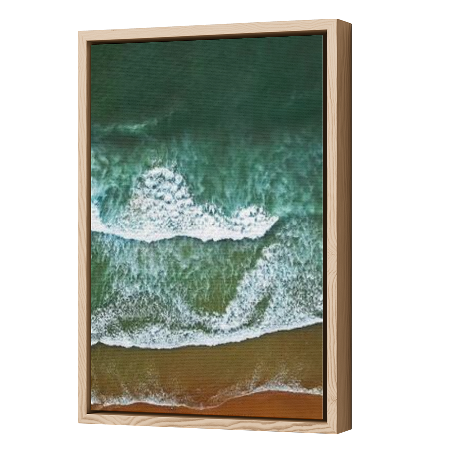 Thumbnail for Canvas - Wood Grain Floating Frame