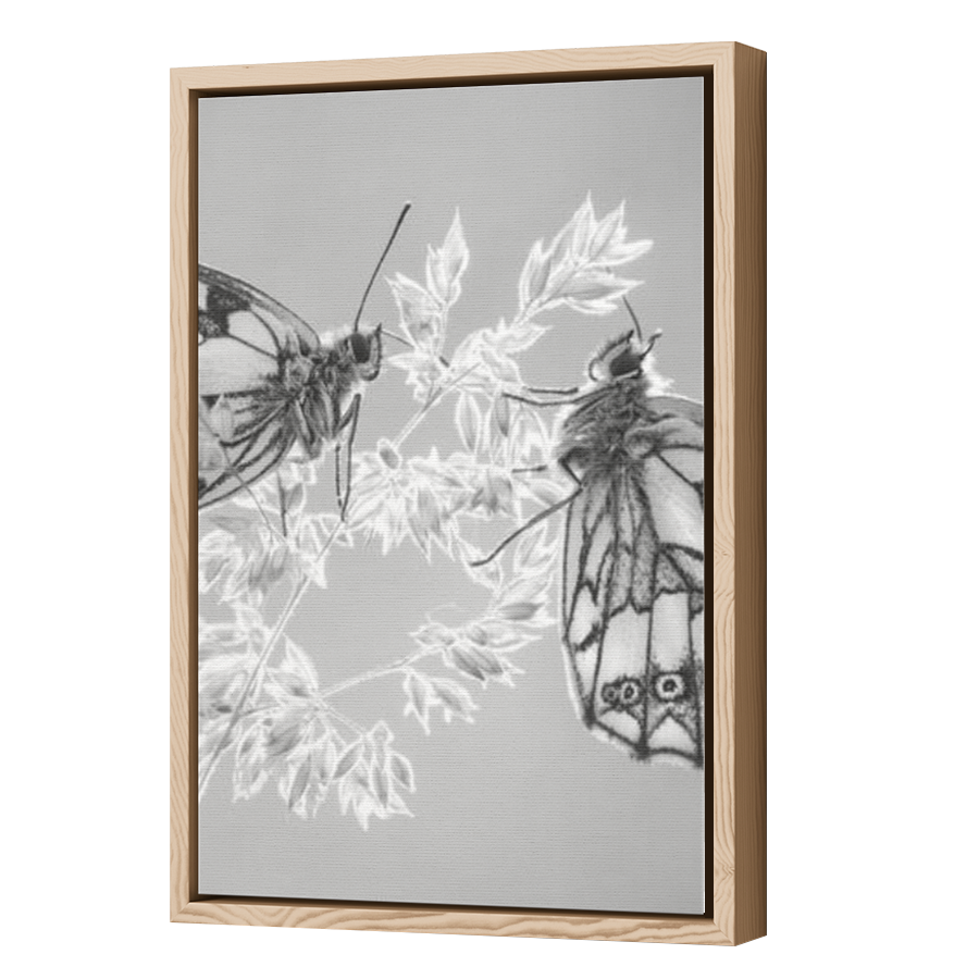 Thumbnail for Canvas - Wood Grain Floating Frame