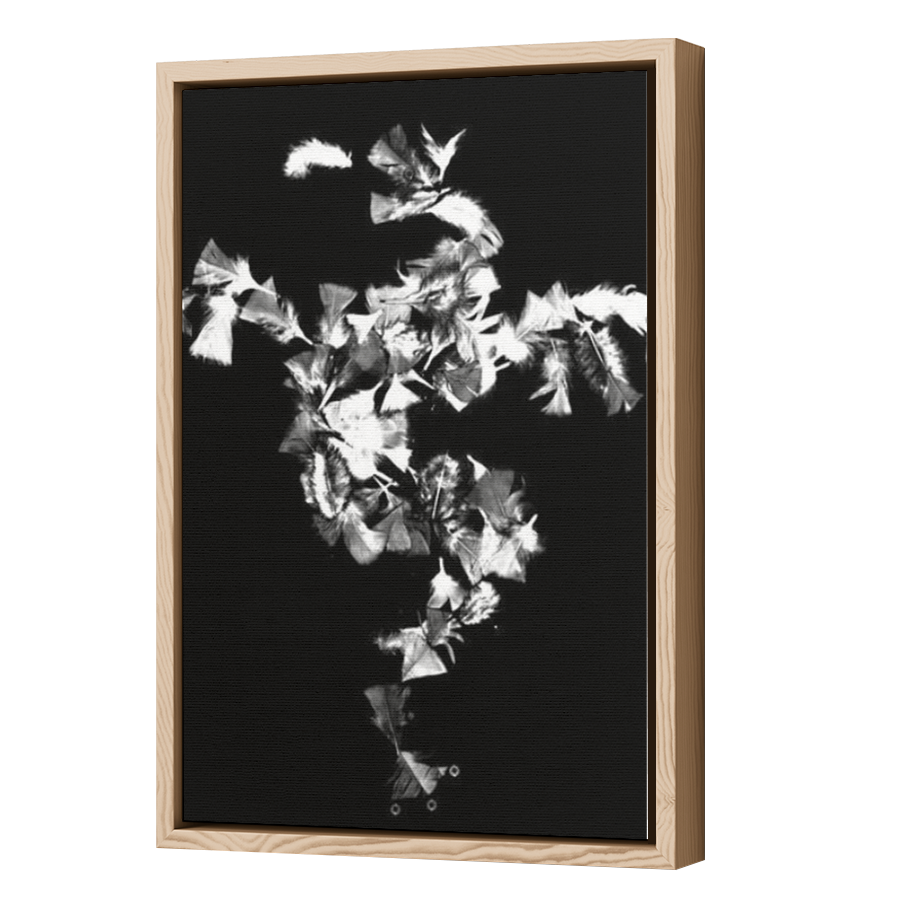 Thumbnail for Canvas - Wood Grain Floating Frame
