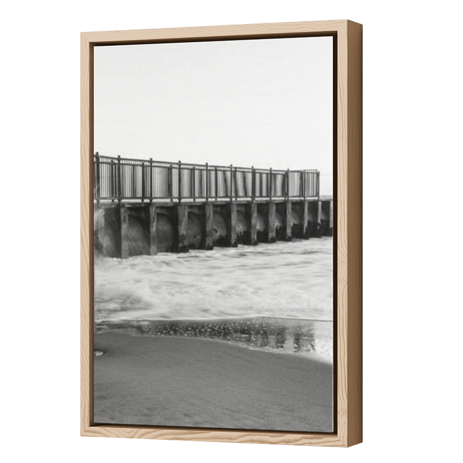Thumbnail for Canvas - Wood Grain Floating Frame