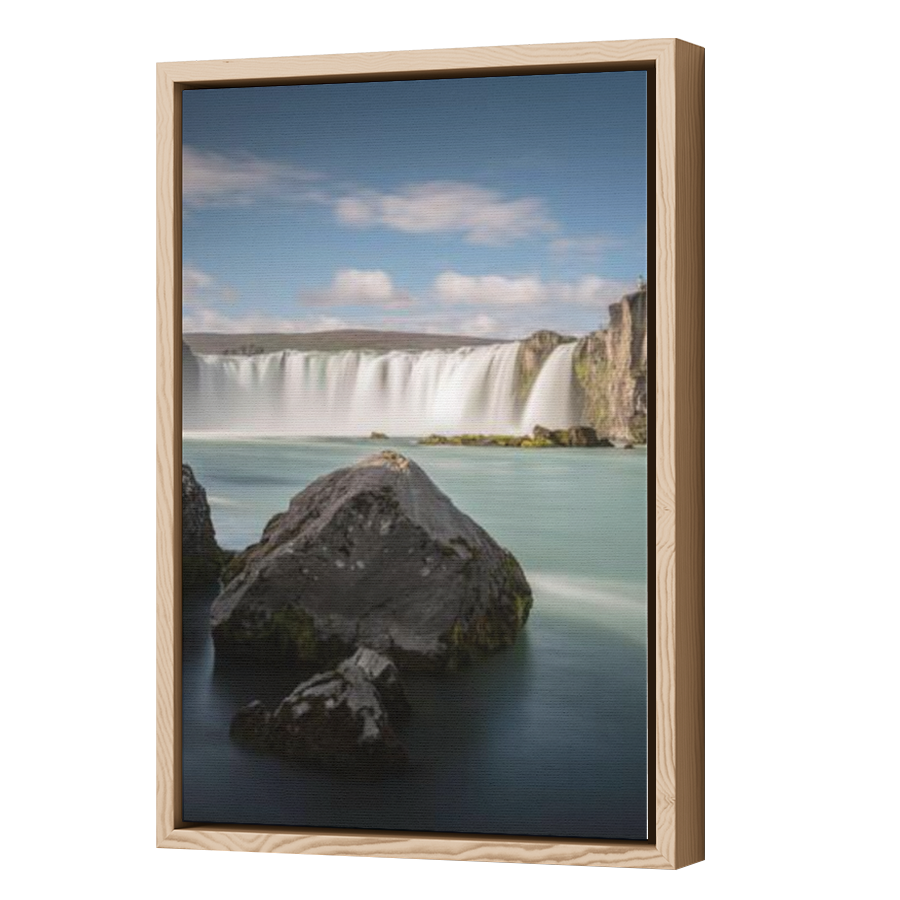 Thumbnail for Canvas - Wood Grain Floating Frame