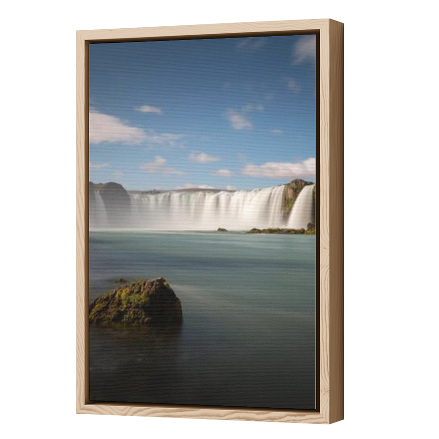 Thumbnail for Canvas - Wood Grain Floating Frame