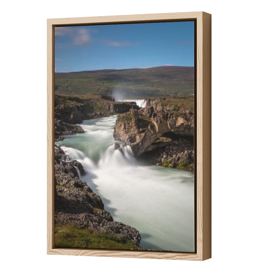 Thumbnail for Canvas - Wood Grain Floating Frame