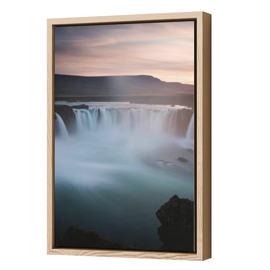 Thumbnail for Canvas - Wood Grain Floating Frame