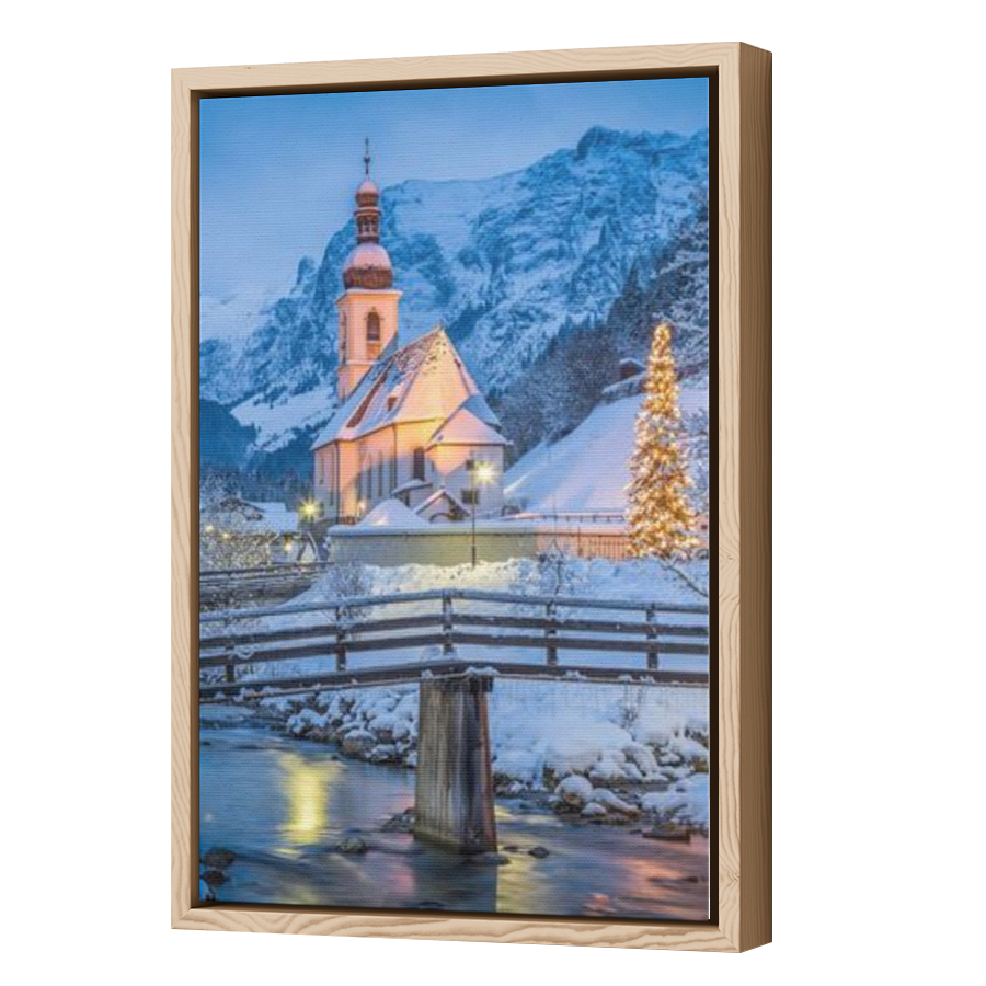 Thumbnail for Canvas - Wood Grain Floating Frame