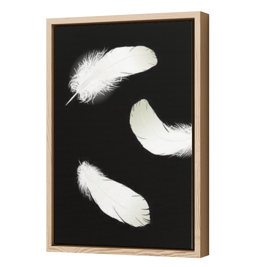Thumbnail for Canvas - Wood Grain Floating Frame