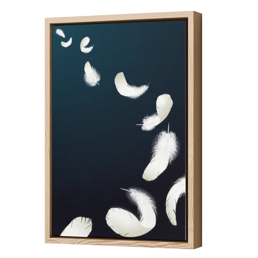 Thumbnail for Canvas - Wood Grain Floating Frame
