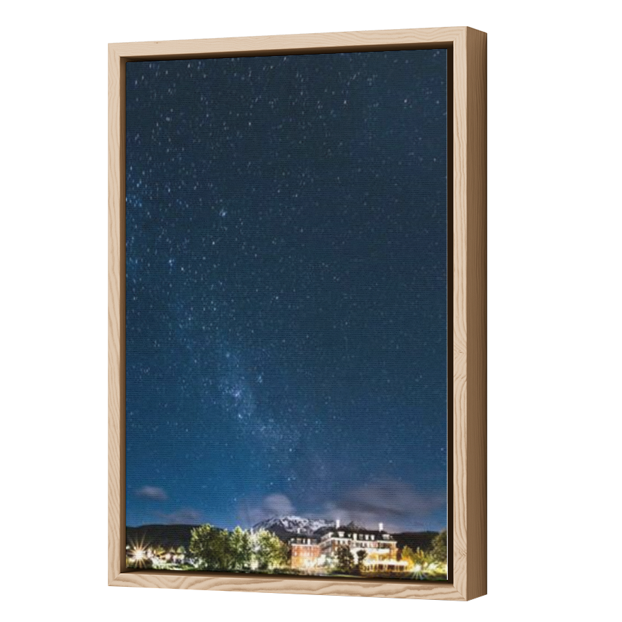 Thumbnail for Canvas - Wood Grain Floating Frame