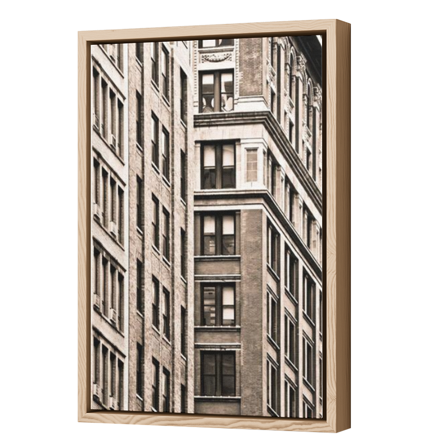 Thumbnail for Canvas - Wood Grain Floating Frame