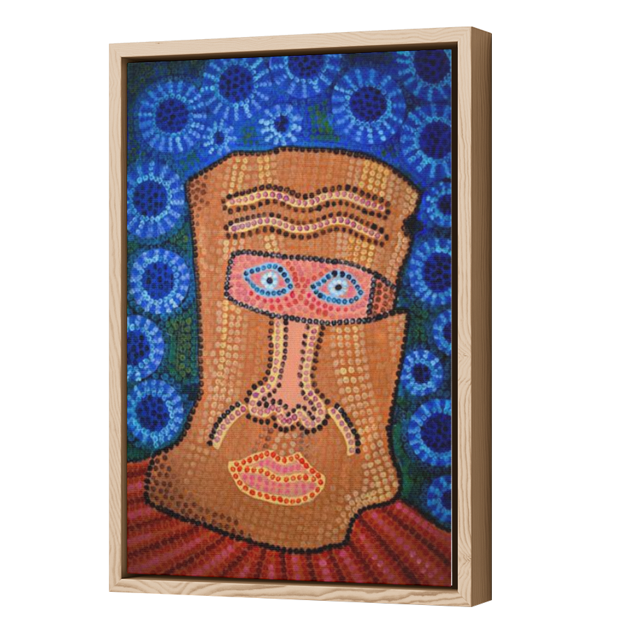 Thumbnail for Canvas - Wood Grain Floating Frame