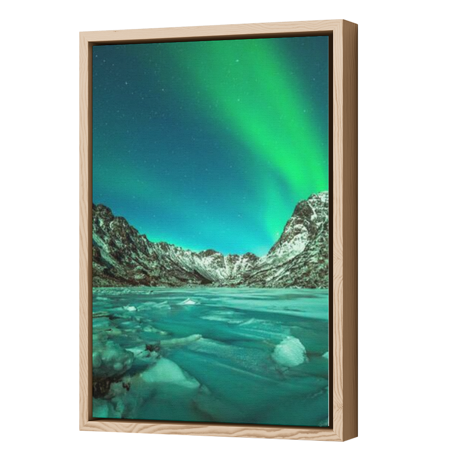 Thumbnail for Canvas - Wood Grain Floating Frame