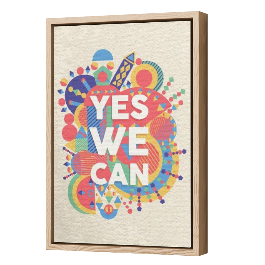 Thumbnail for Canvas - Wood Grain Floating Frame