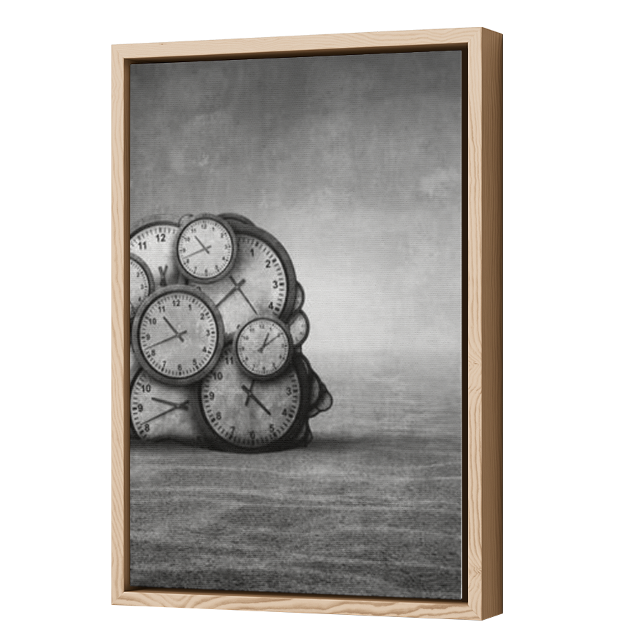 Thumbnail for Canvas - Wood Grain Floating Frame