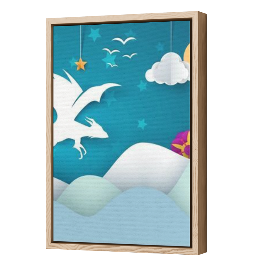 Thumbnail for Canvas - Wood Grain Floating Frame