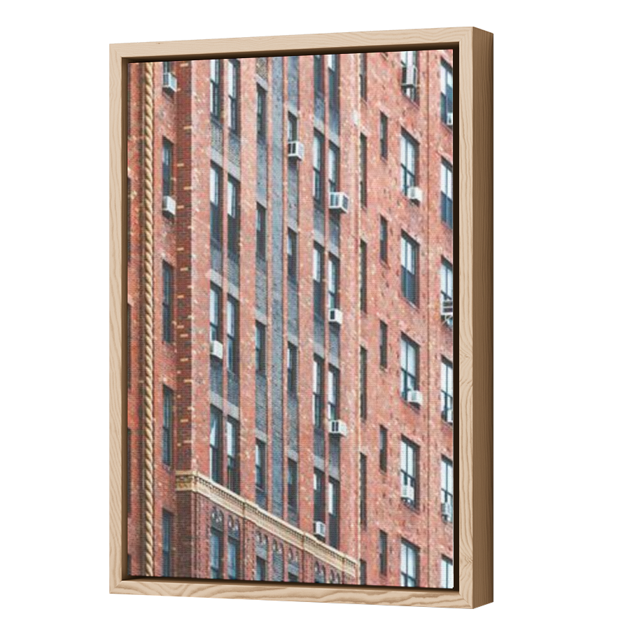 Thumbnail for Canvas - Wood Grain Floating Frame