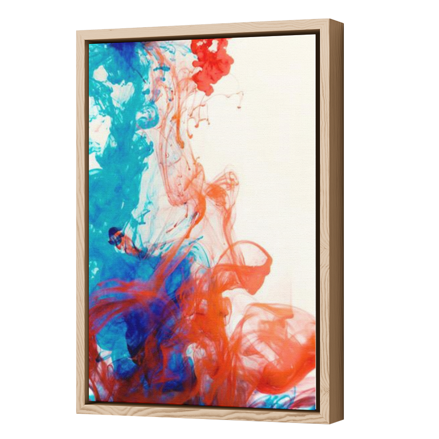 Thumbnail for Canvas - Wood Grain Floating Frame