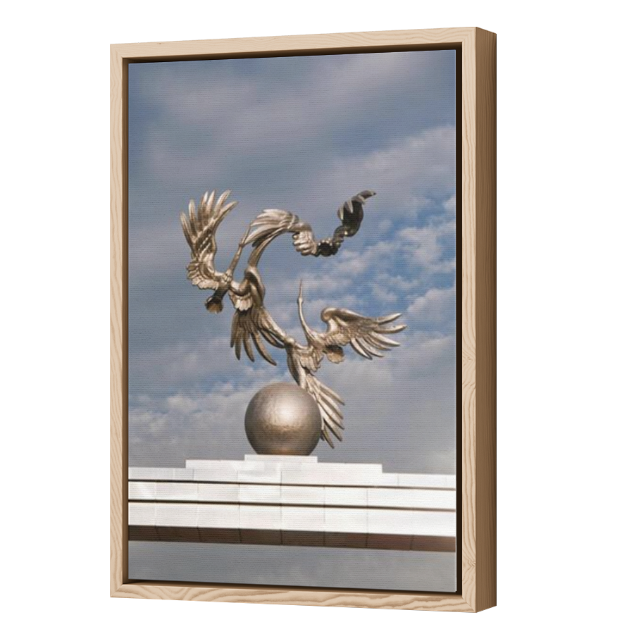 Thumbnail for Canvas - Wood Grain Floating Frame