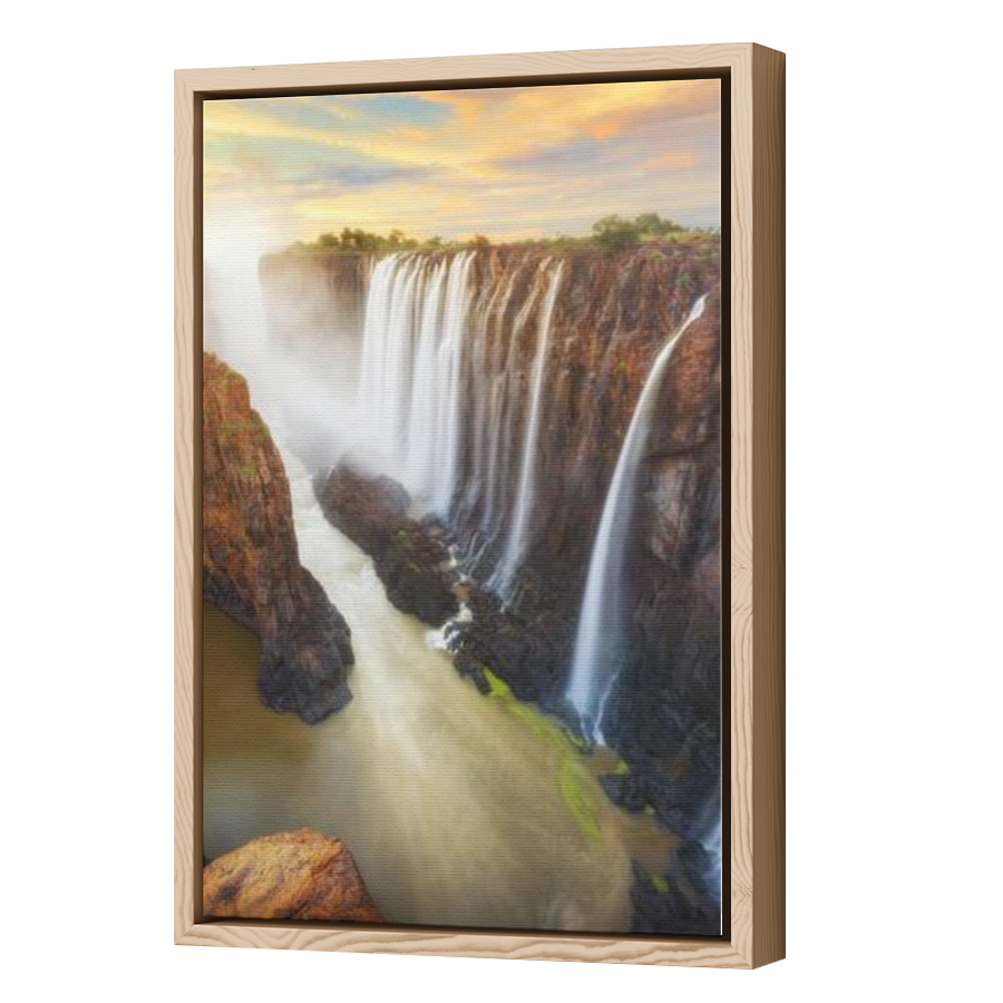 Thumbnail for Canvas - Wood Grain Floating Frame