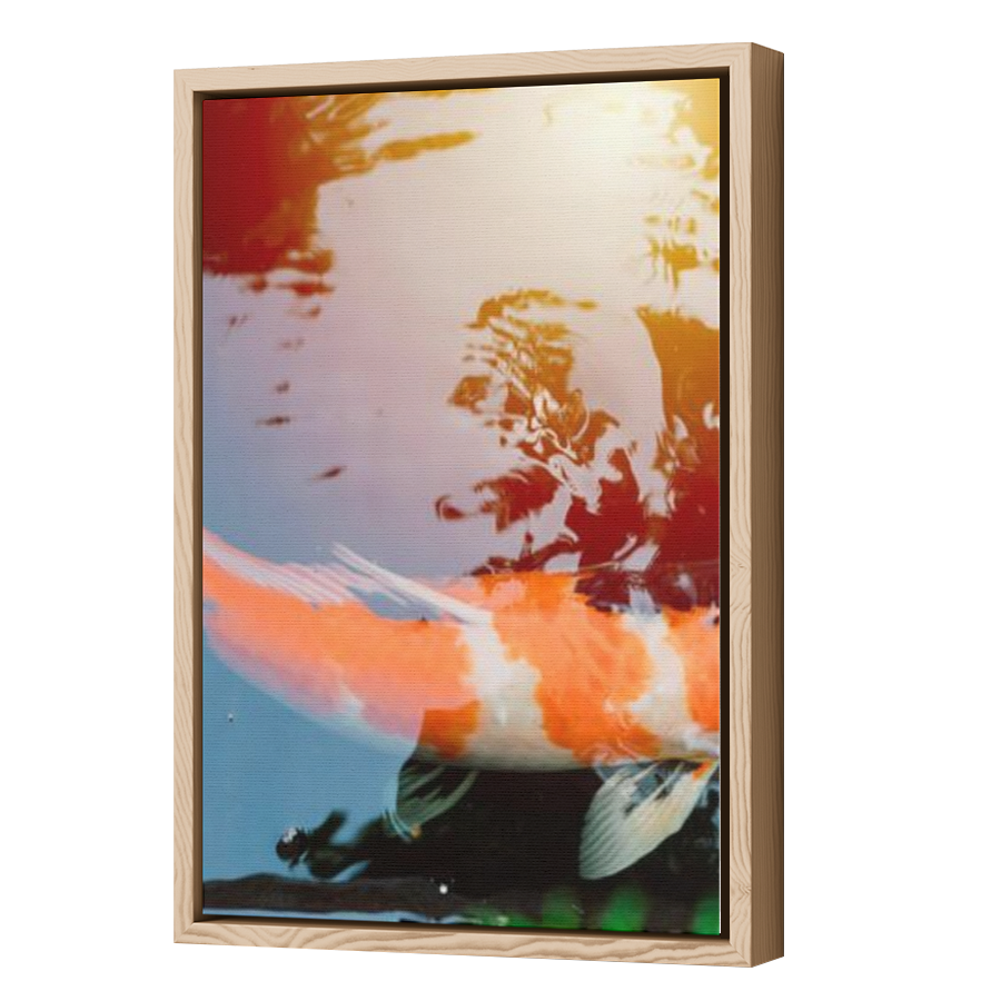 Thumbnail for Canvas - Wood Grain Floating Frame