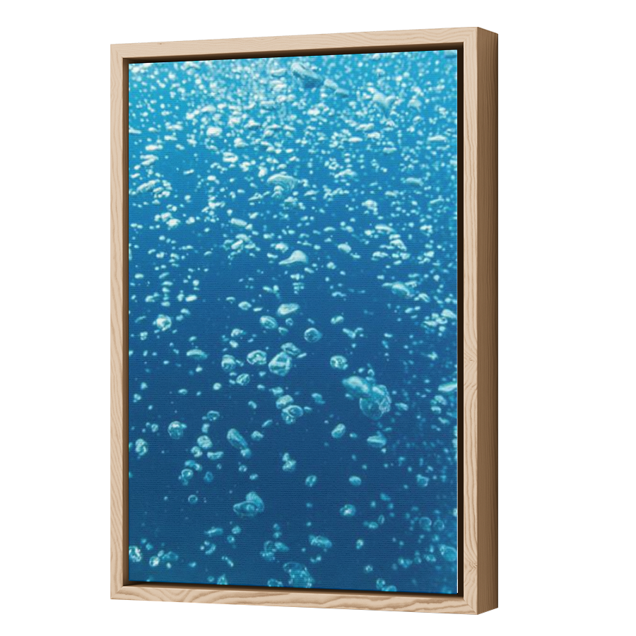 Thumbnail for Canvas - Wood Grain Floating Frame