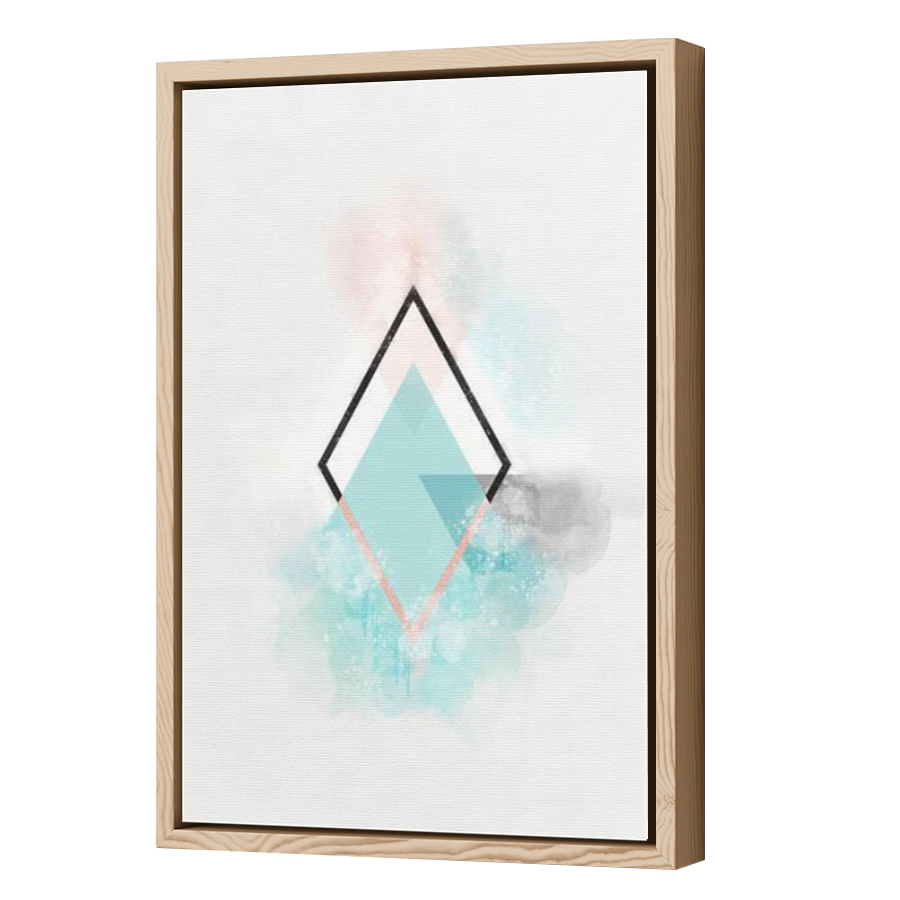 Thumbnail for Canvas - Wood Grain Floating Frame