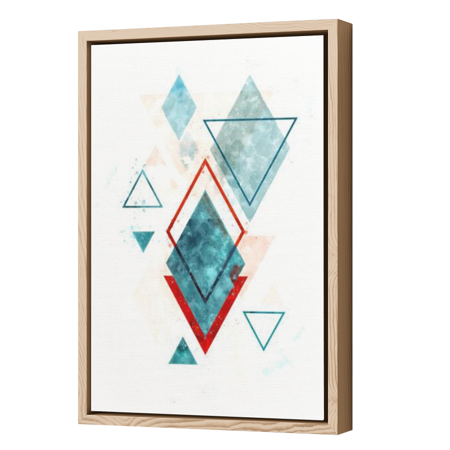 Thumbnail for Canvas - Wood Grain Floating Frame