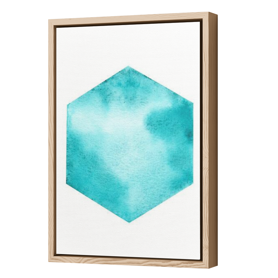 Thumbnail for Canvas - Wood Grain Floating Frame