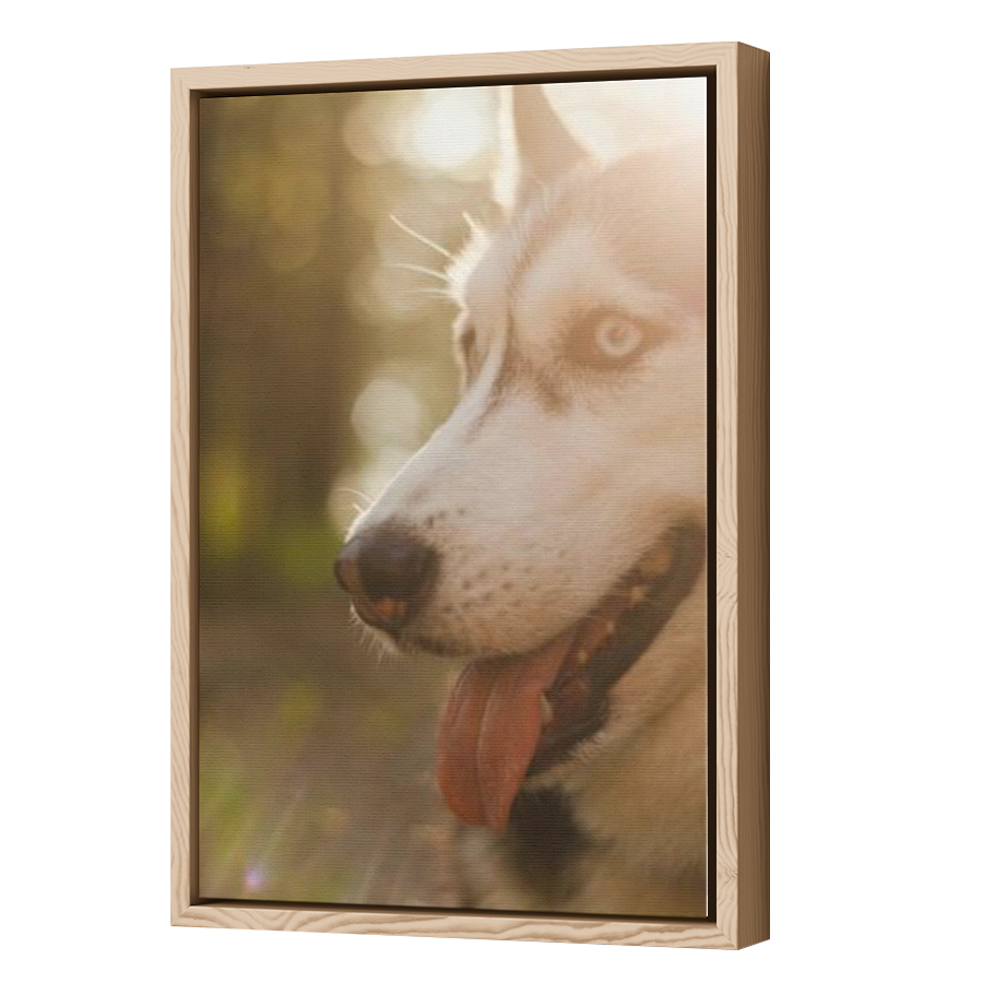 Thumbnail for Canvas - Wood Grain Floating Frame