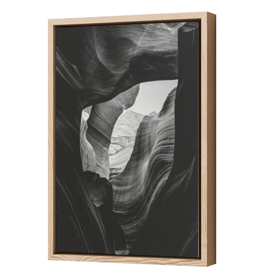 Thumbnail for Canvas - Wood Grain Floating Frame