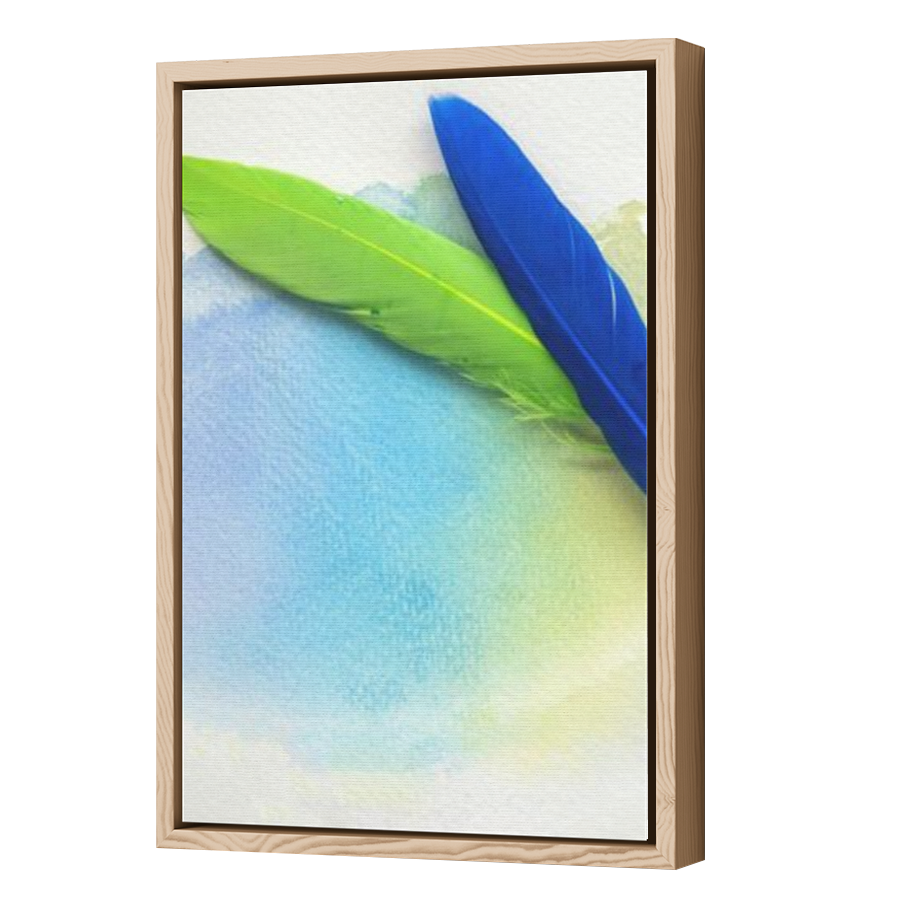 Thumbnail for Canvas - Wood Grain Floating Frame
